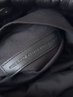 MONACO BAG 32 IN BLACK QUILTED THIN CALFSKIN SILVER HARDWARE