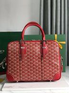 AMBASSADE DOCUMENT CASE 35 IN CLASSIC RED GOYARDINE CANVAS