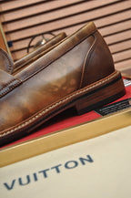 LV FLEX LOAFER IN MOCHA BROWN CALFSKIN