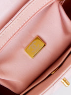 cc 24a nano 19cm kelly shopper bag light pink lambskin