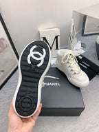 CC Sneaker Boots In White Calfskin  148775
