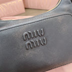 MIU POCKET 21CM SHOULDER BAG COFFE CALFSKIN