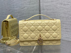 MY CD 24 TOP HANDLE BAG LIGHT YELLOW LAMBSKIN