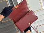 boy medium 25 wine quilted caviar ghw