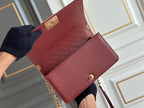 boy medium 25 wine quilted caviar aged ghw