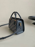 BOSTON 20 HANDBAG IN BLUE OBLIQUE JACQUARD