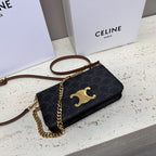 celin multipochette 20 triomphe canvas tan calfskin