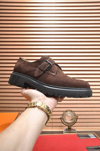 HM MONK STRAP BROWN SUEDE