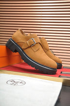 HM MONK STRAP BRONZE SUEDE