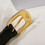 CEL 18mm Gold Belt Black Cowhide 176687