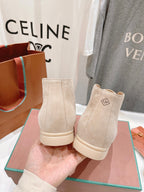 LP HIGH TOP OPEN WALK LOAFERS BEIGE SUEDE