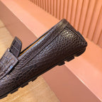 LV LOAFER IN BLACK DAMIER CALFSKIN
