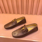 LV LOAFER IN CHOCOLATE BROWN MONOGRAM CALFSKIN