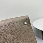 The Row Margaux 17 Taupe Calfskin