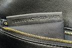 BAGUETTE 27 IN BLACK CROCODILE PATTERN GLOSSY CALFSKIN GOLD HARDWARE