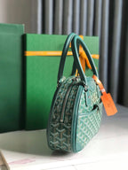 SAINT JEANNE MINI BAG 26 IN GREEN GOYARDINE CANVAS AND CALFSKIN