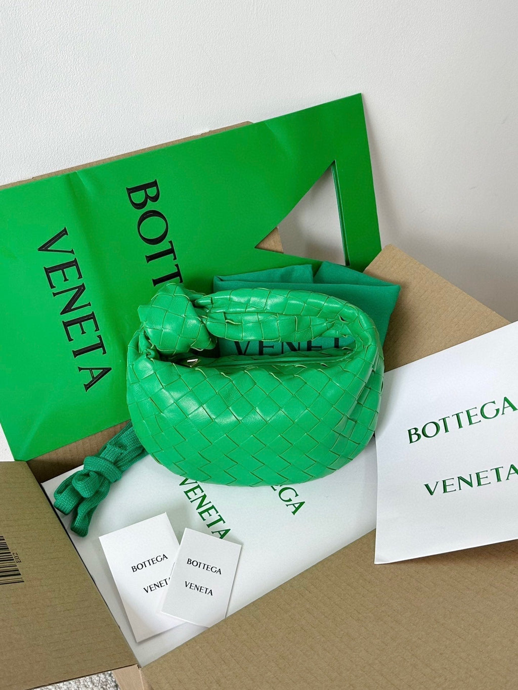 mini jodie 28 green lambskin