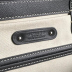 SAIGON SOUPLE BAG 34 IN GREY GOYARDINE CANVAS AND CALFSKIN