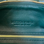 MEDIUM GEMELLI 36 DARK GREEN LAMBSKIN