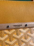 SAIGON SOUPLE BAG 34 IN YELLOW GOYARDINE CANVAS AND CALFSKIN