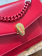 BVL Serpenti Forever Crossbody Bag 25cm Red Calfskin GHW 188660