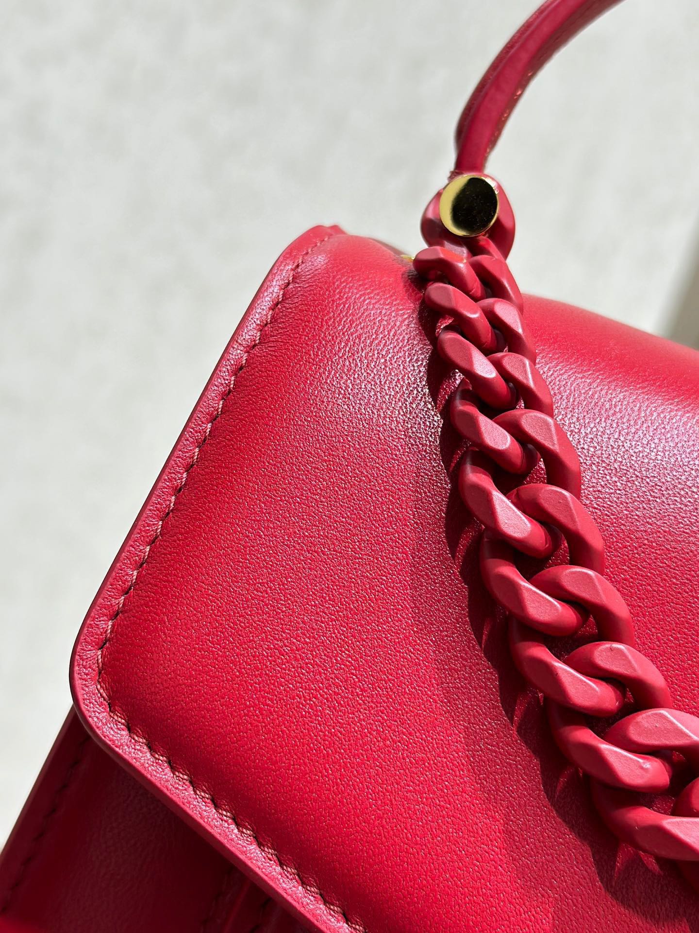 BVL Serpenti Forever Shoulder Bag 18cm Red Cowhide GHW 188662