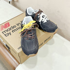 Miu Miu Pre-Owned x New Balance Sneakers Dark Gray Yellow Cowhide Suede