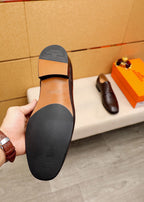 HM BALLY SCRIVANI HANDPAINTED PECAN CALFSKIN