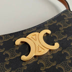 TRIOMPHE 22 BLACK PATTERN CALFSKIN