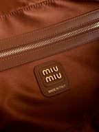 BEAU BAG 34 IN CARAMEL BROWN LEATHER
