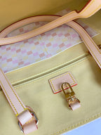 ONTHEGO 35 IN PEACH DAMIER GIANT CANVAS