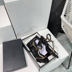 high heel sandal 85 black quilted calfskin mop