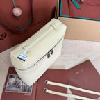 EXTRA POCKET BACKPACK L23.5 IN WHITE CALFSKIN WITH SILVER HARDWARE