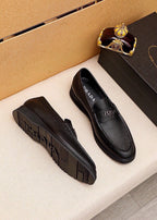 PRA LOAFER IN SIENNA BROWN GRAINED CALFSKIN