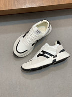 HM HOGAN SNEAKER WHITE CALFSKIN AND SUEDE