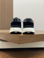 HM HOGAN SNEAKER BLACK CALFSKIN AND SUEDE