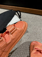 cc dad sandal mule pink orange calfskin