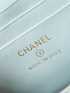 23p vanity 17cm cloud blue lambskin light gold hardware