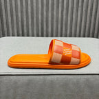 LV VENICE MULE SLIPPERS TIGER ORANGE DAMIER