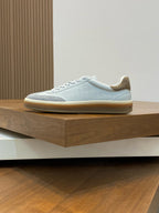 LP 360 TENNIS WALK SNEAKERS LIGHT GRAY MESH CALFSKIN