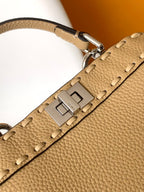 Peekaboo ISeeU Petite 20 Bag Light Brown Leather Shw