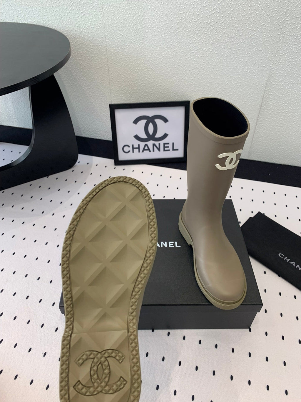 cc rainboot khaki rubber