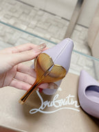 CL 25s Ginko Pumps 85mm Light Purple Cowhide& Sheepskin 446638
