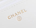 cc 24s woc 19cm white calfskin pearl ball