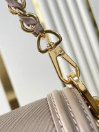 DAUPHINE MM 25 IN MEDIUM BROWN EPI GRAINED CALFSKIN GOLD HARDWARE