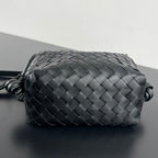 BV Loop Top Handle 19cm Black Lambskin