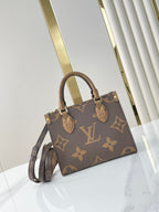 ONTHEGO BB 18 IN BROWN MONOGRAM AND MONOGRAM REVERSE CANVAS