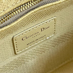 CD Mesh Apricot 24 Lady Dior Bag Canvas 336673