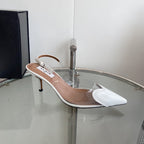 alaia slingbacks 60 optic white heart lambskin
