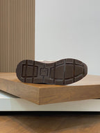 LV RUN WAY TRAINERS SHOES TAN BROWN